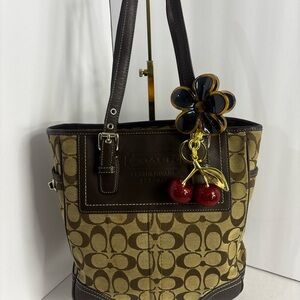 Coach Brown Signature Tote Bag
